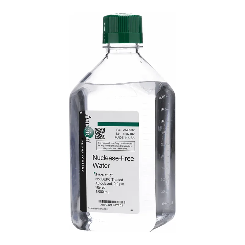 Thermo Fisher Scientific Nuclease-Free Water (not DEPC-Treated), 4 x 1000 mL