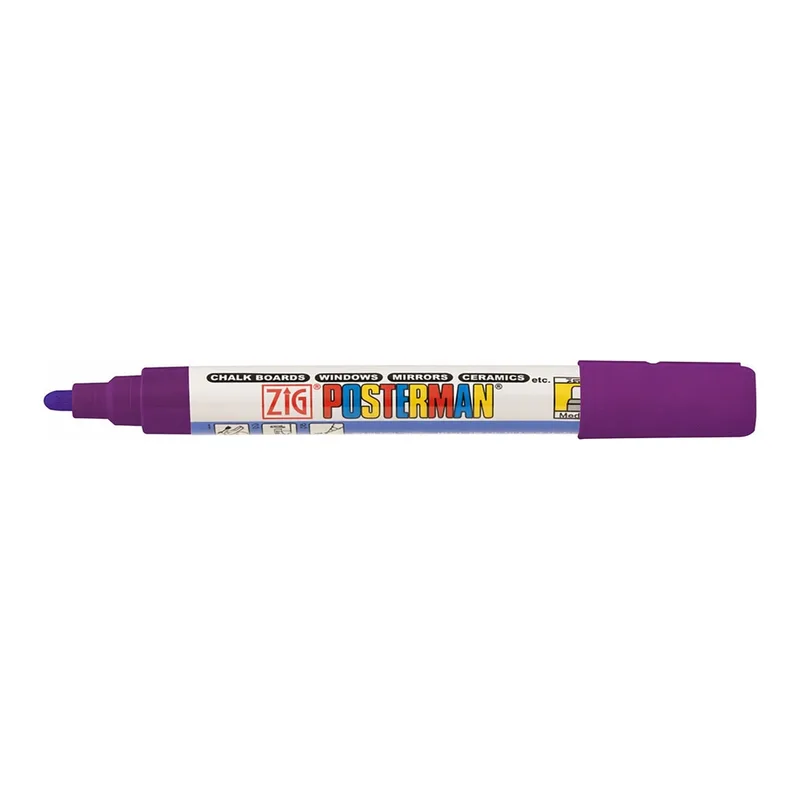 OFFICENEX 지그 포스터맨 수성 마카(2mm/바이올렛)
