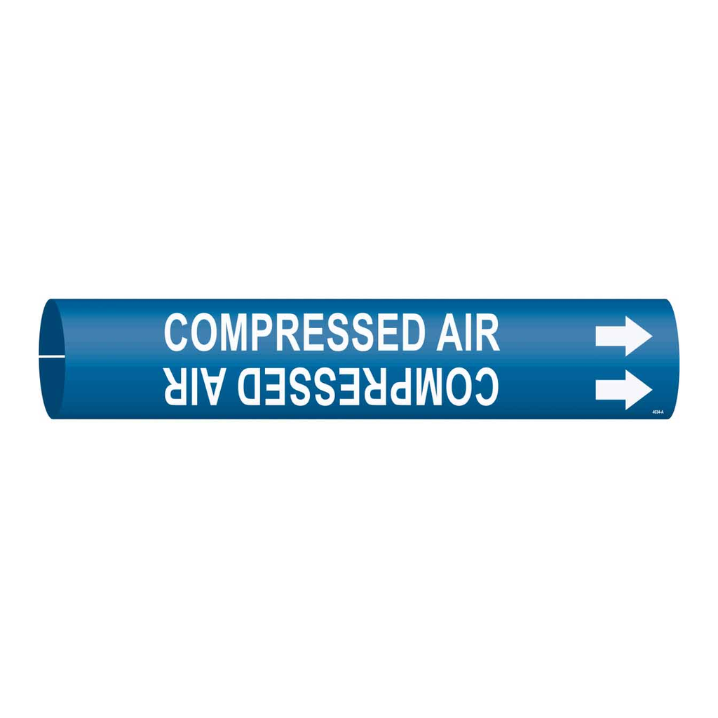 Brady COMPRESSED AIR Snap-On/Strap-On Pipe Marker