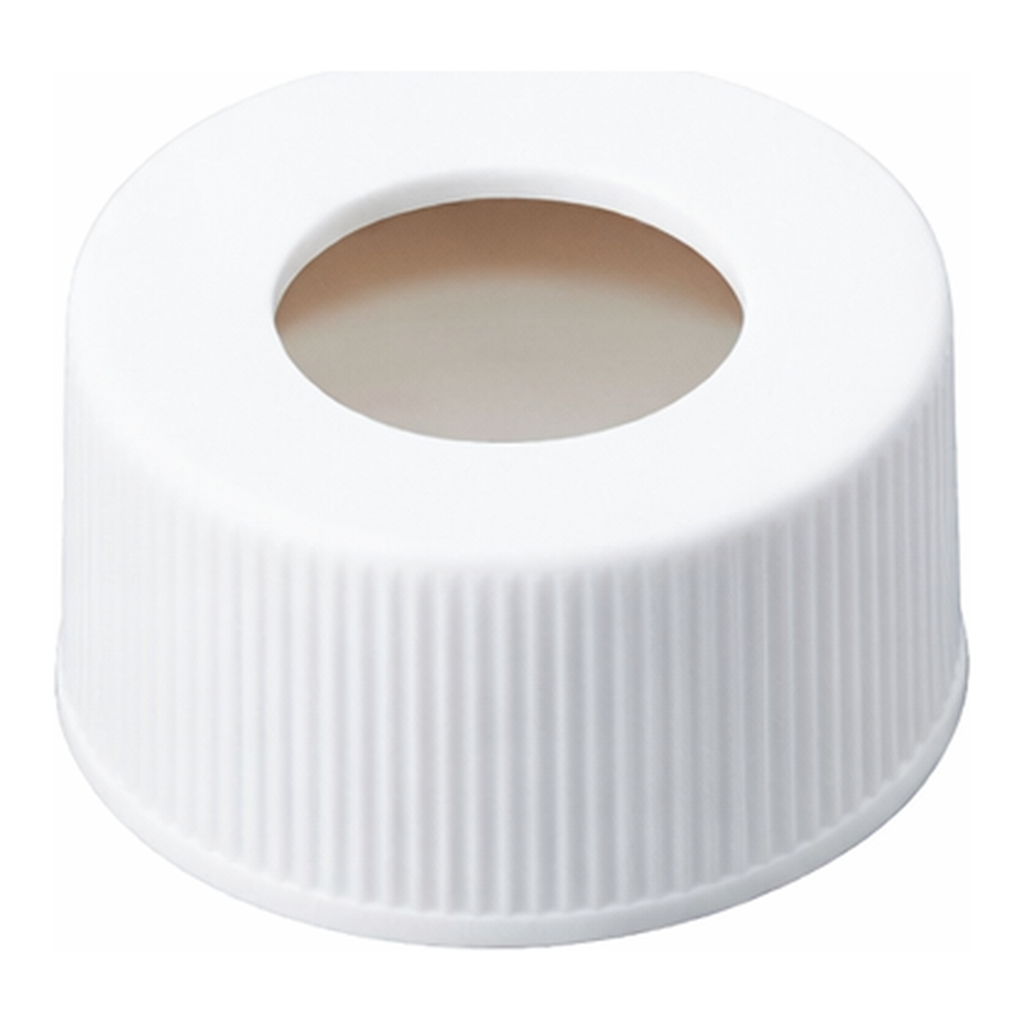 AS ONE Syringe Vial Cap With Hole White (With 3mm Septum) 100 Pieces