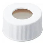 AS ONE Syringe Vial Cap With Hole White (With 3mm Septum) 100 Pieces