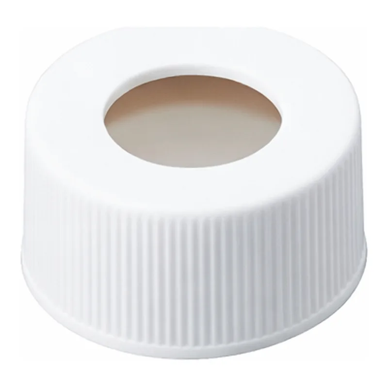AS ONE Syringe Vial Cap With Hole White (With 3mm Septum) 100 Pieces