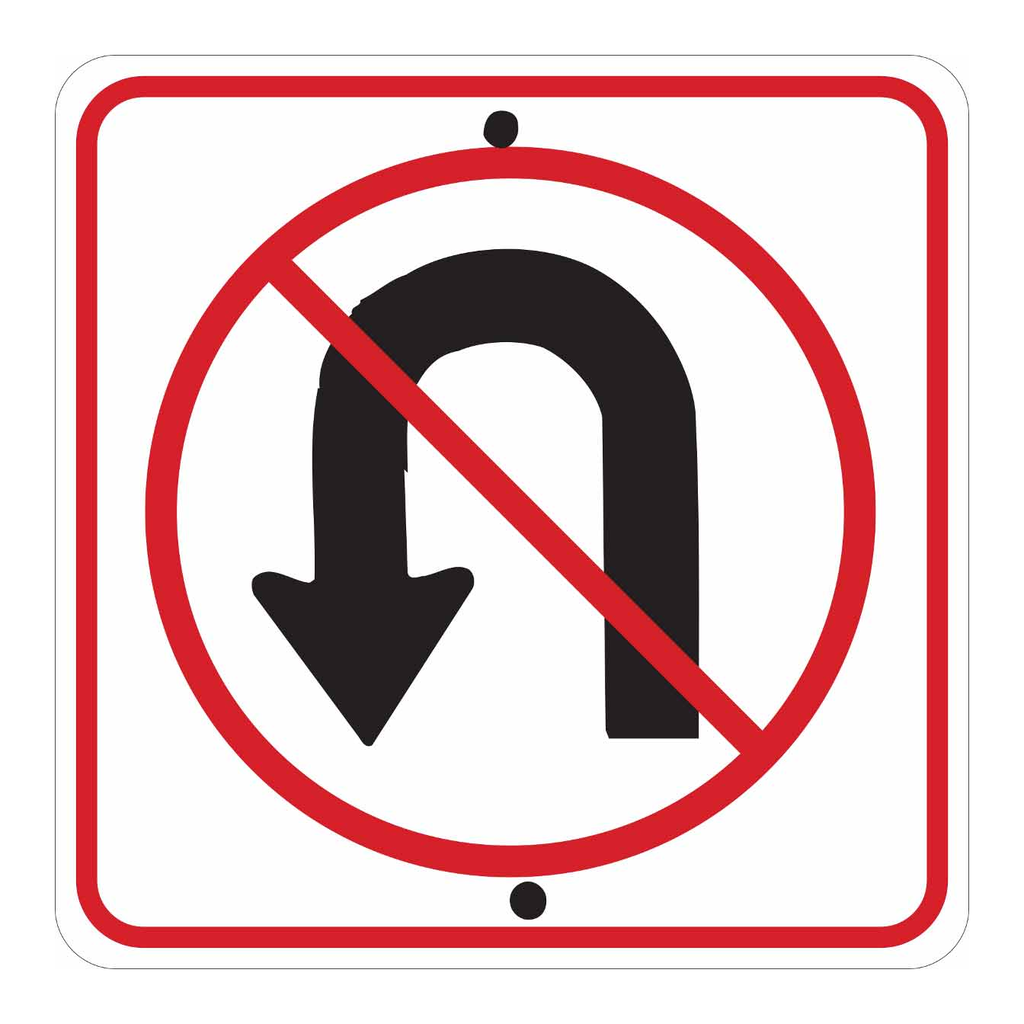 Brady No U-Turn Picto Sign