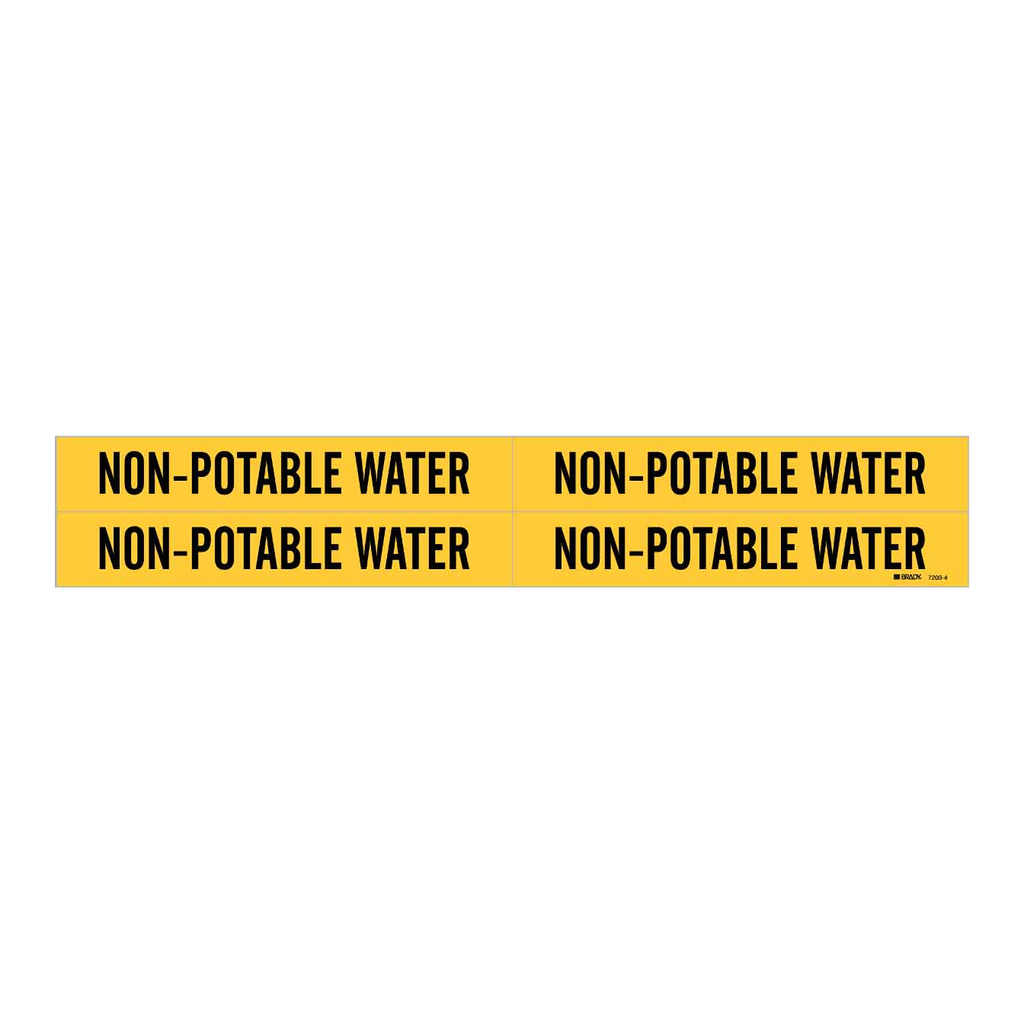 Brady Non-Potable Water Pipe Marker