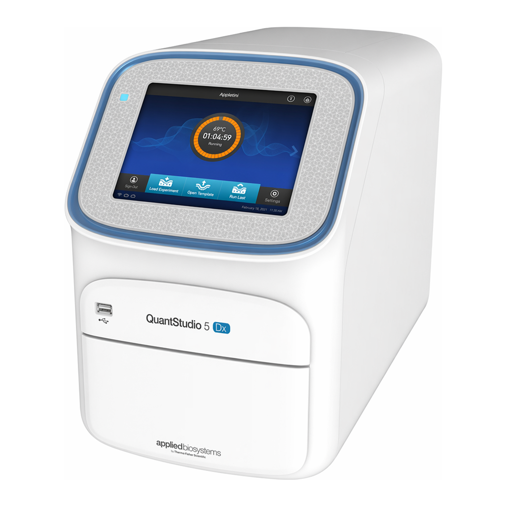 Thermo Fisher Scientific QuantStudio 5 Dx Real-Time PCR System, laptop