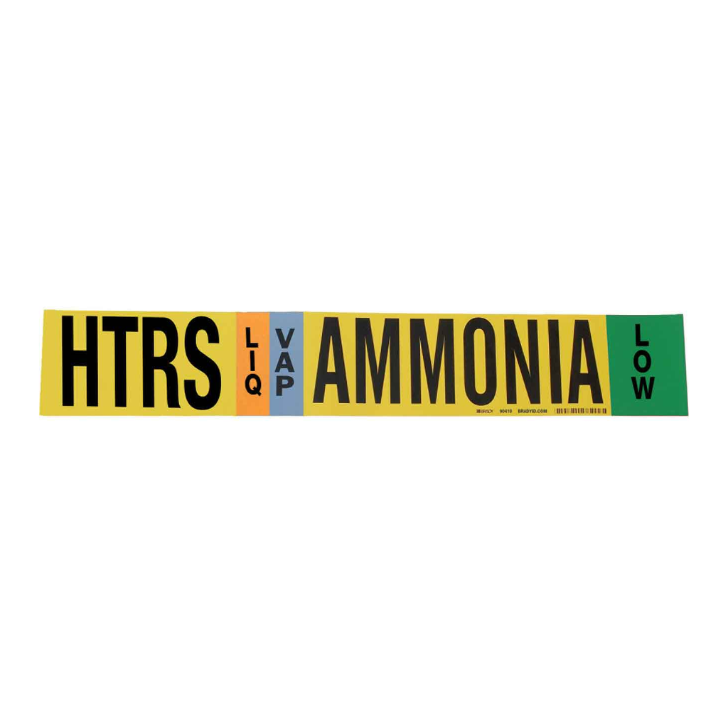 Brady HTRS VAP AMMONIA LOW Pipe Marker
