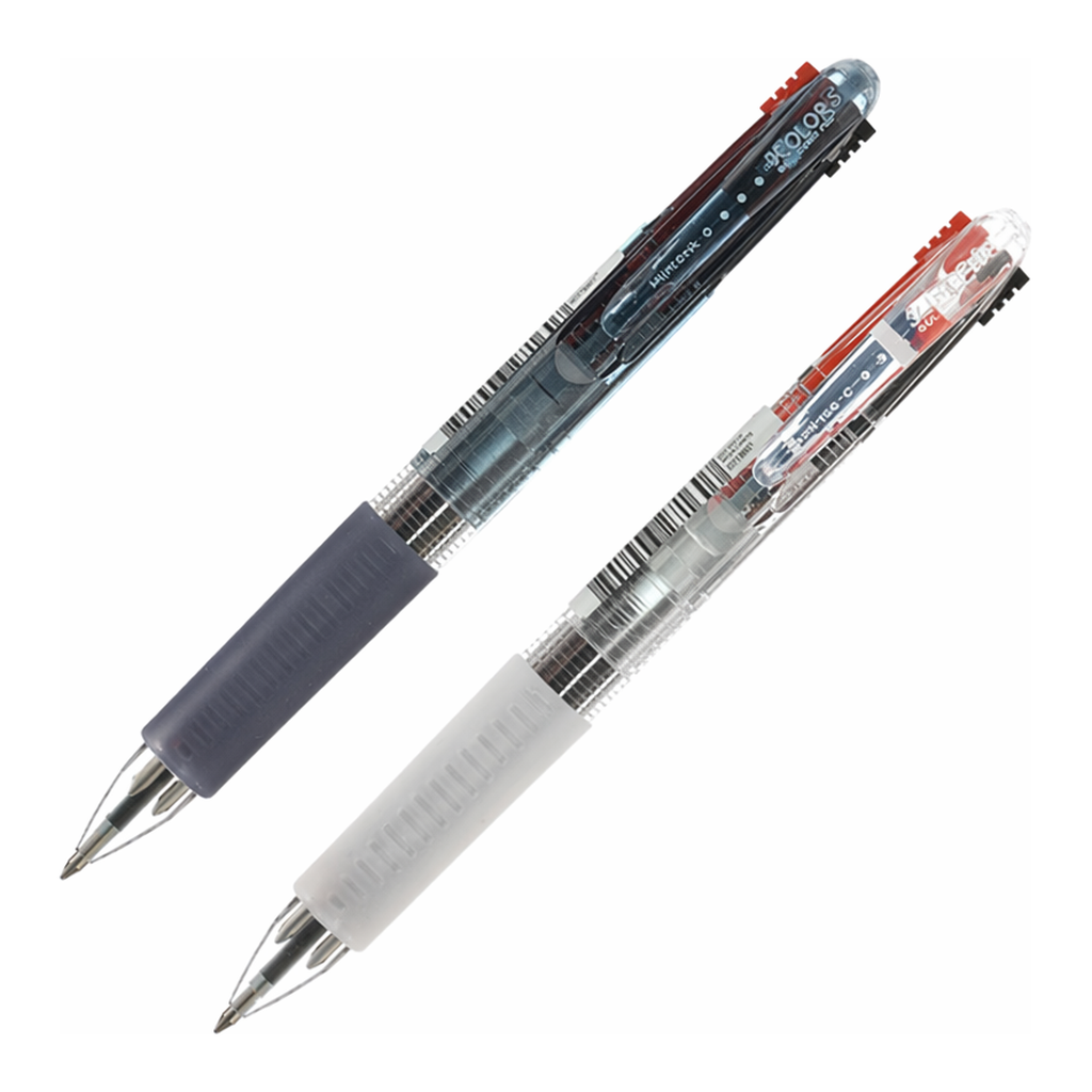 OFFICENEX 문화 3색 볼펜(에스볼펜/3색볼펜/0.7mm/색상랜덤)