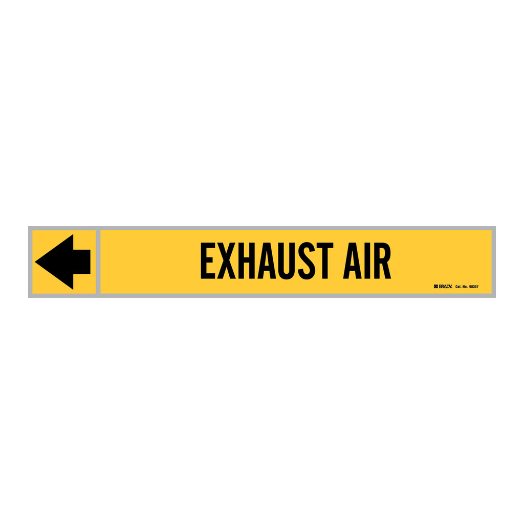 Brady EXHAUST AIR Duct Marker