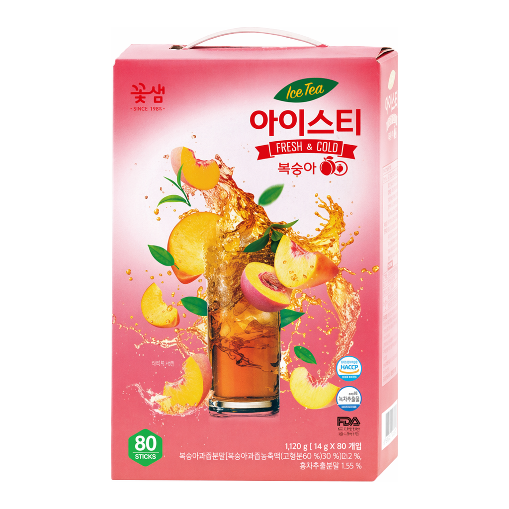 OFFICENEX 꽃샘 아이스티 복숭아(14g*80T)