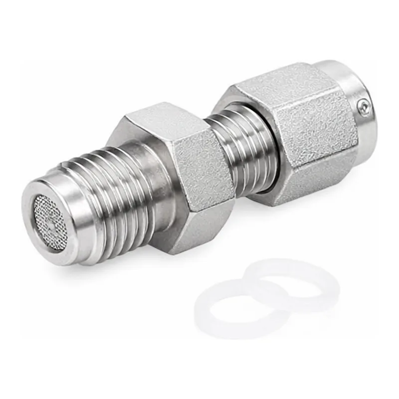 Agilent SS Male Connector 1/8 in w/ dust filter
