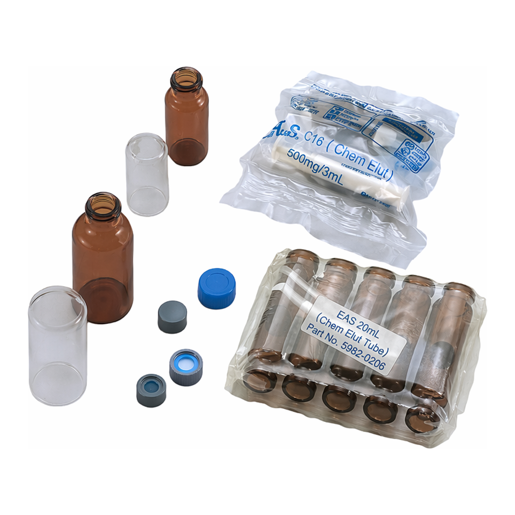 AS ONE Sterile Vial (with Rubber Stopper and Cap), 멸균바이알(고무마개,캡 부속)