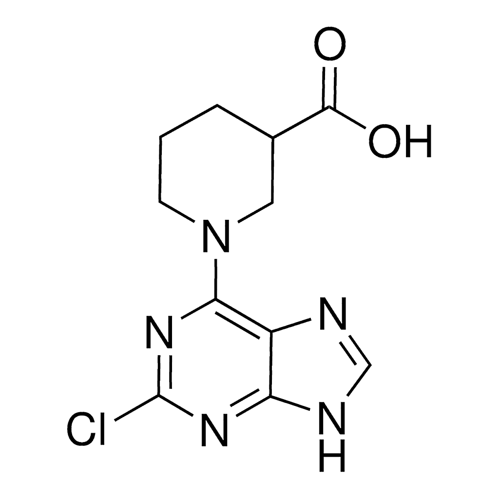 Merck 1-(2-Chloro-9H-purin-6-yl)piperidine-3-carboxylic acid