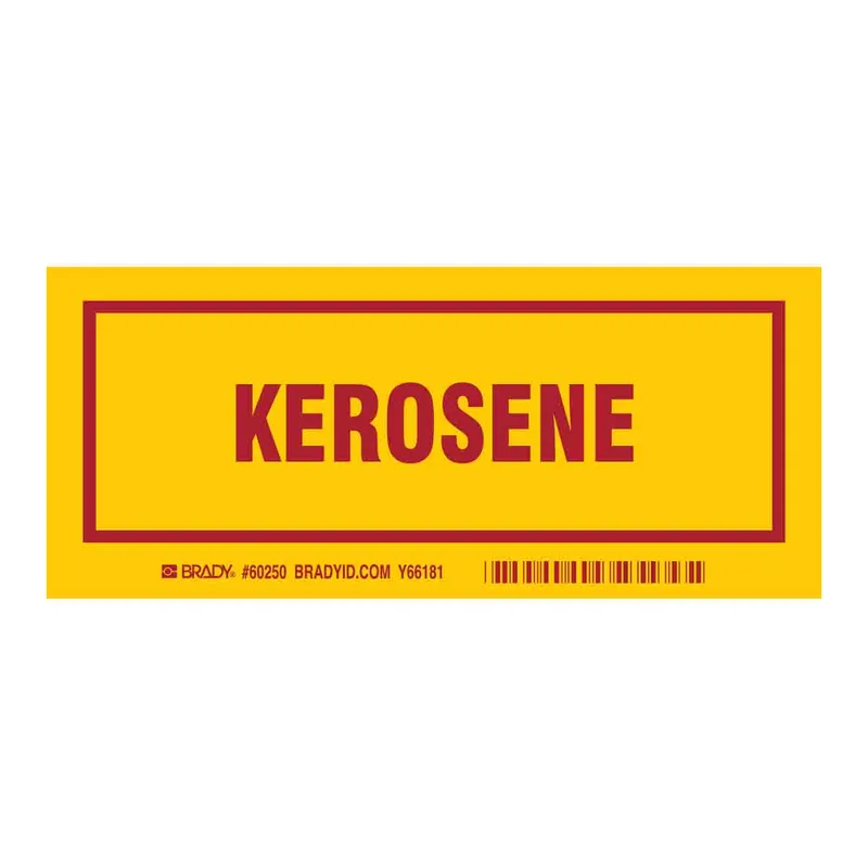 Brady KEROSENE Labels