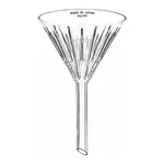 AS ONE Ribbed Funnel Glass, 근입 깔때기