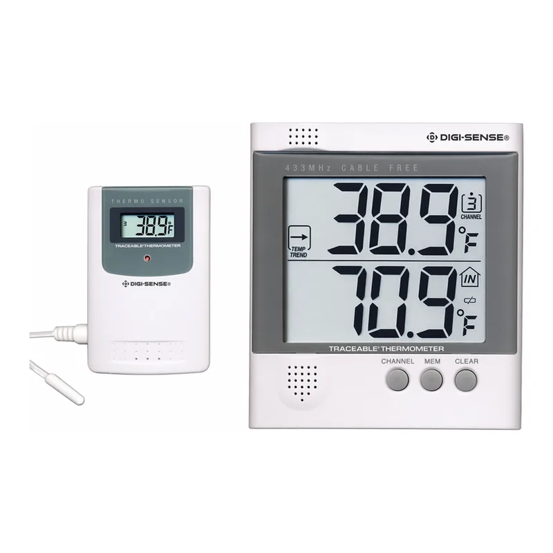 Thermo Fisher Scientific Digi-Sense Wireless Digital Thermometer and Humidity Set, w/Remote Probe