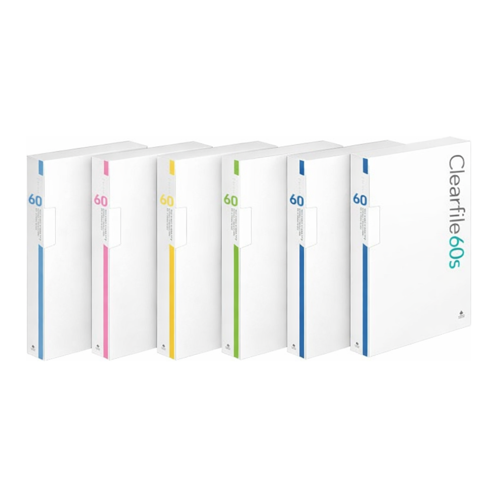 OFFICENEX 문화 대용량 인덱스 클리어화일 60매(A4/핑크/F524A-75)
