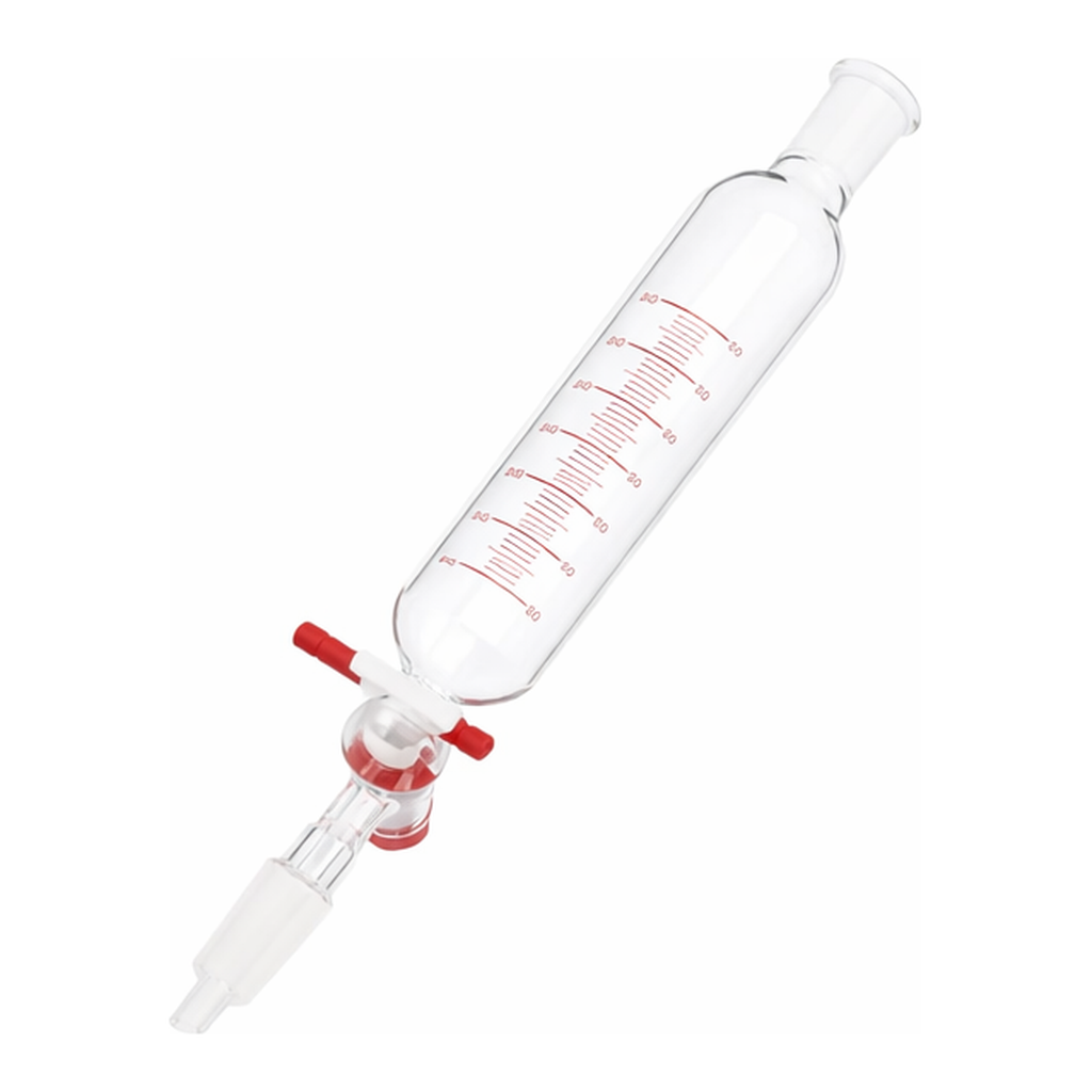 AS ONE Cylindrical Separatory Funnel (PTFE Cock) 60mL