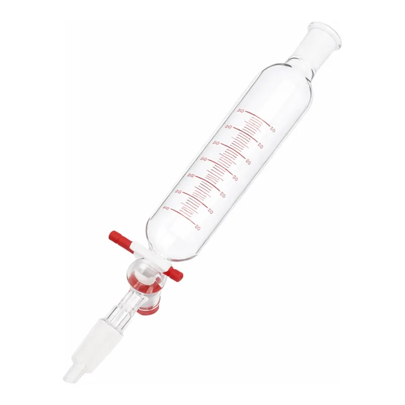 AS ONE Cylindrical Separatory Funnel (PTFE Cock) 60mL
