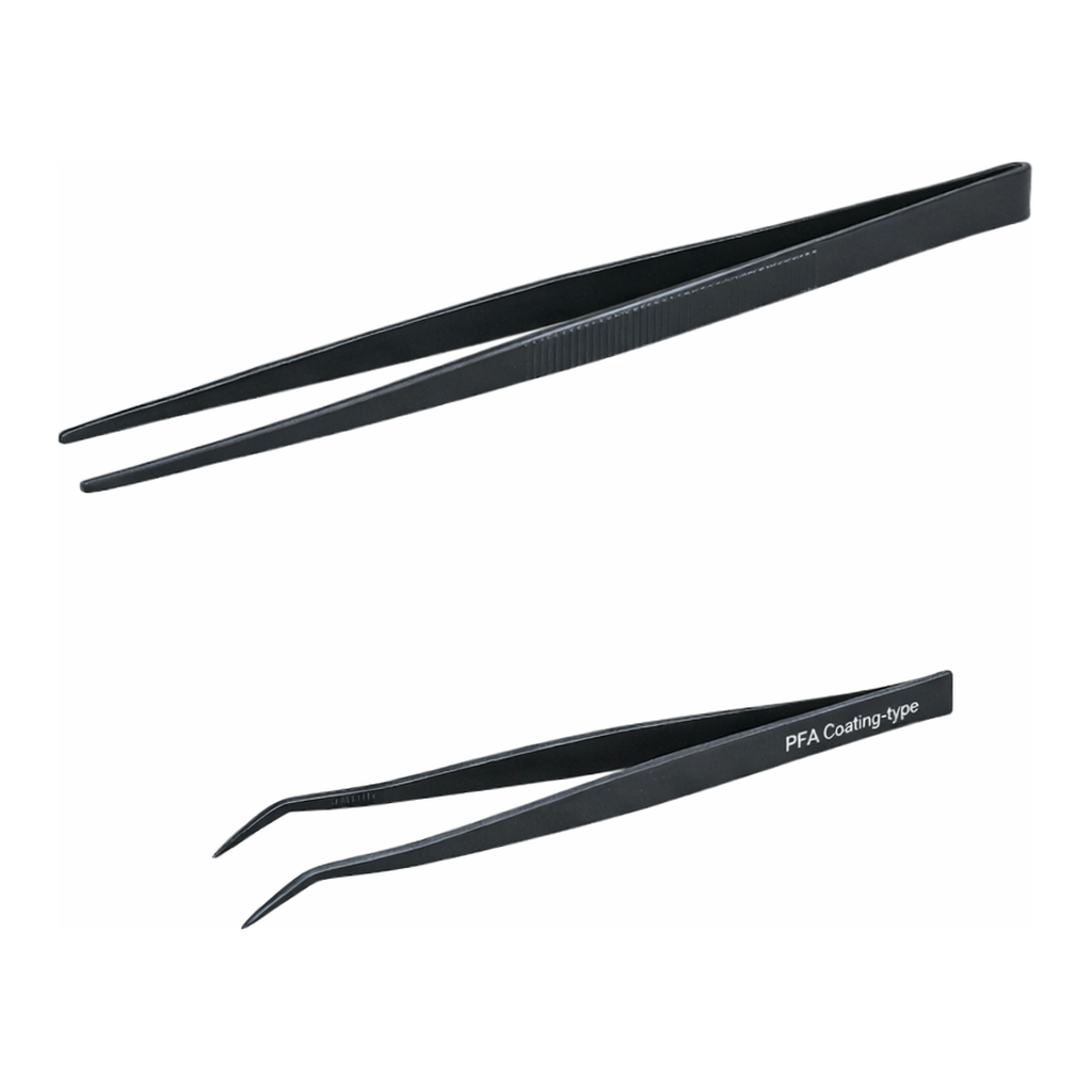 Daihan Science Premium PFA Coated Stainless-steel Tweezers, Straight- & Curve-type<br>Chemical