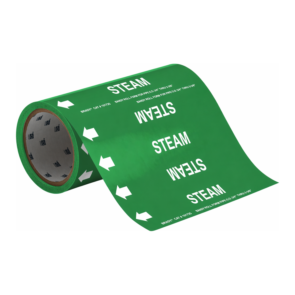 Brady STEAM Roll Form Pipe Marker