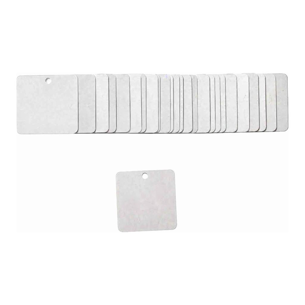 Brady Blank Aluminum Square Valve Tags