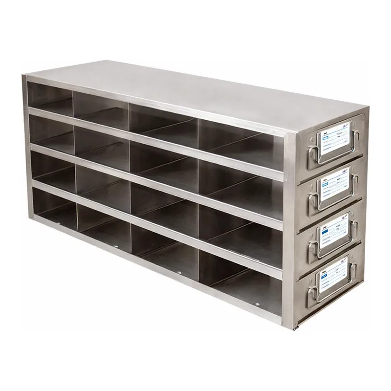 VWR® Upright Freezer Rack with Drawers for 2" Boxes