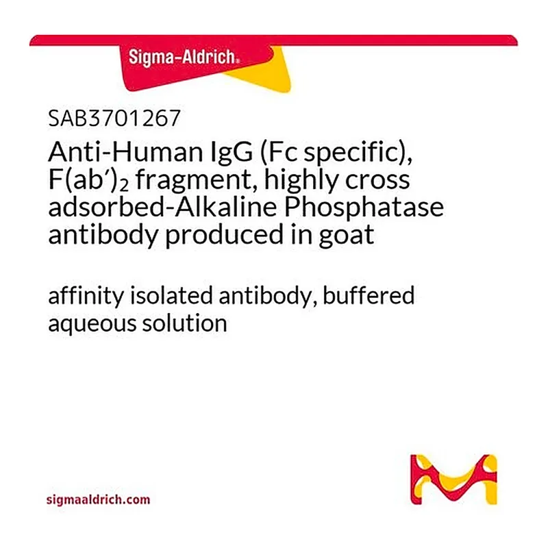 Merck Anti-Human IgG (Fc specific), F(ab')2 fragment, highly cross adsorbed-Alkaline Phosphatase antibody produced in goat
