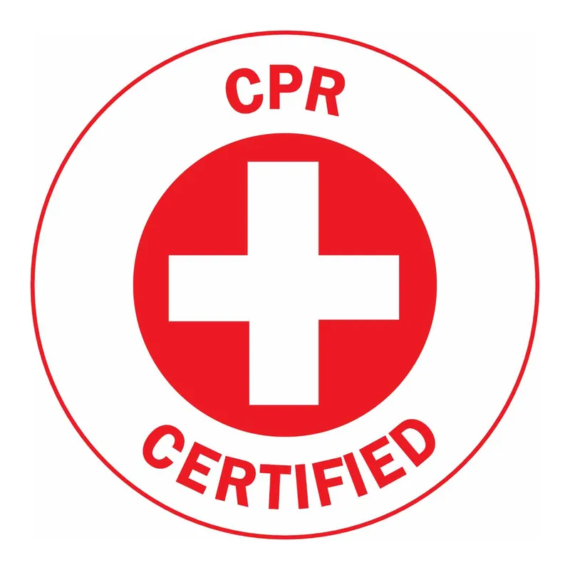 Brady CPR CERTIFIED Hard Hat Labels