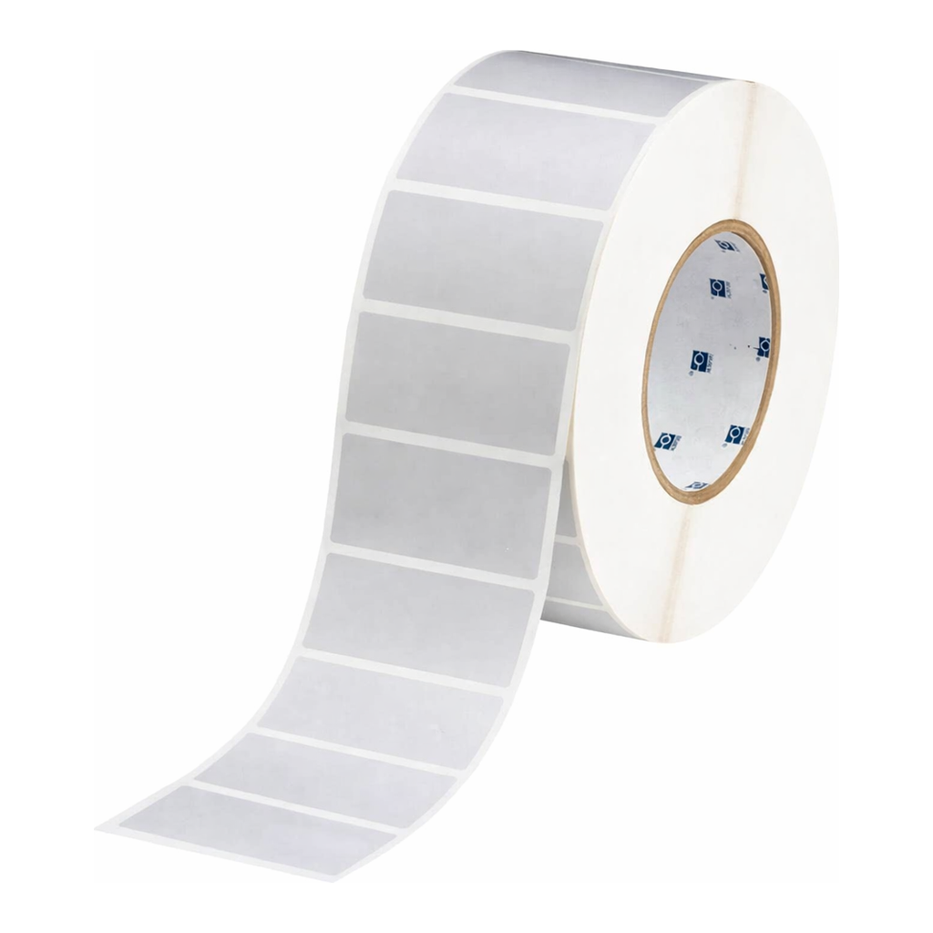 Brady 3" Core Matte Silver Polyester with Rubber Adhesive Labels