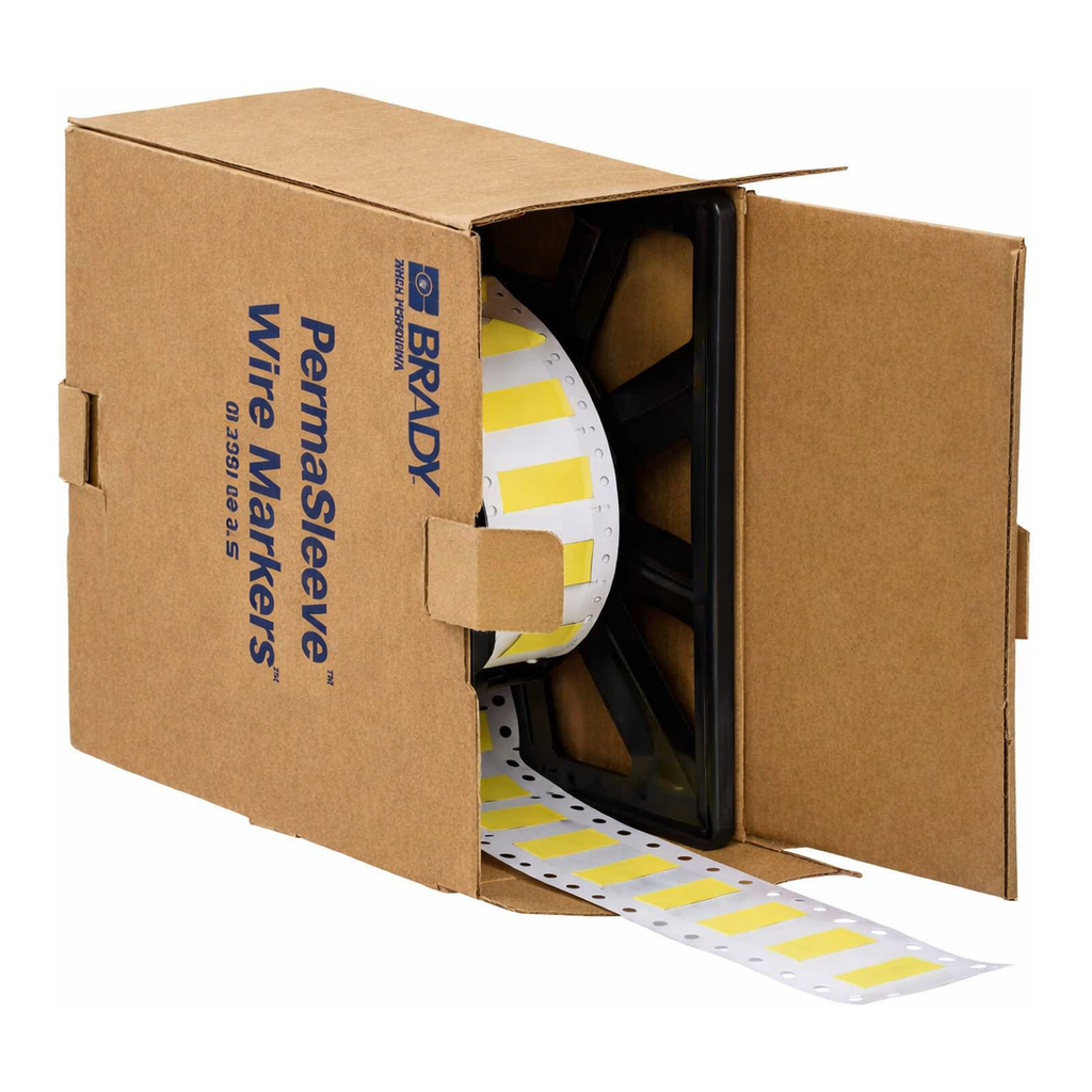 Brady PermaSleeve Diesel Resistant Heat Shrink Labels, 3/8" Dia, for 3" Core Printers