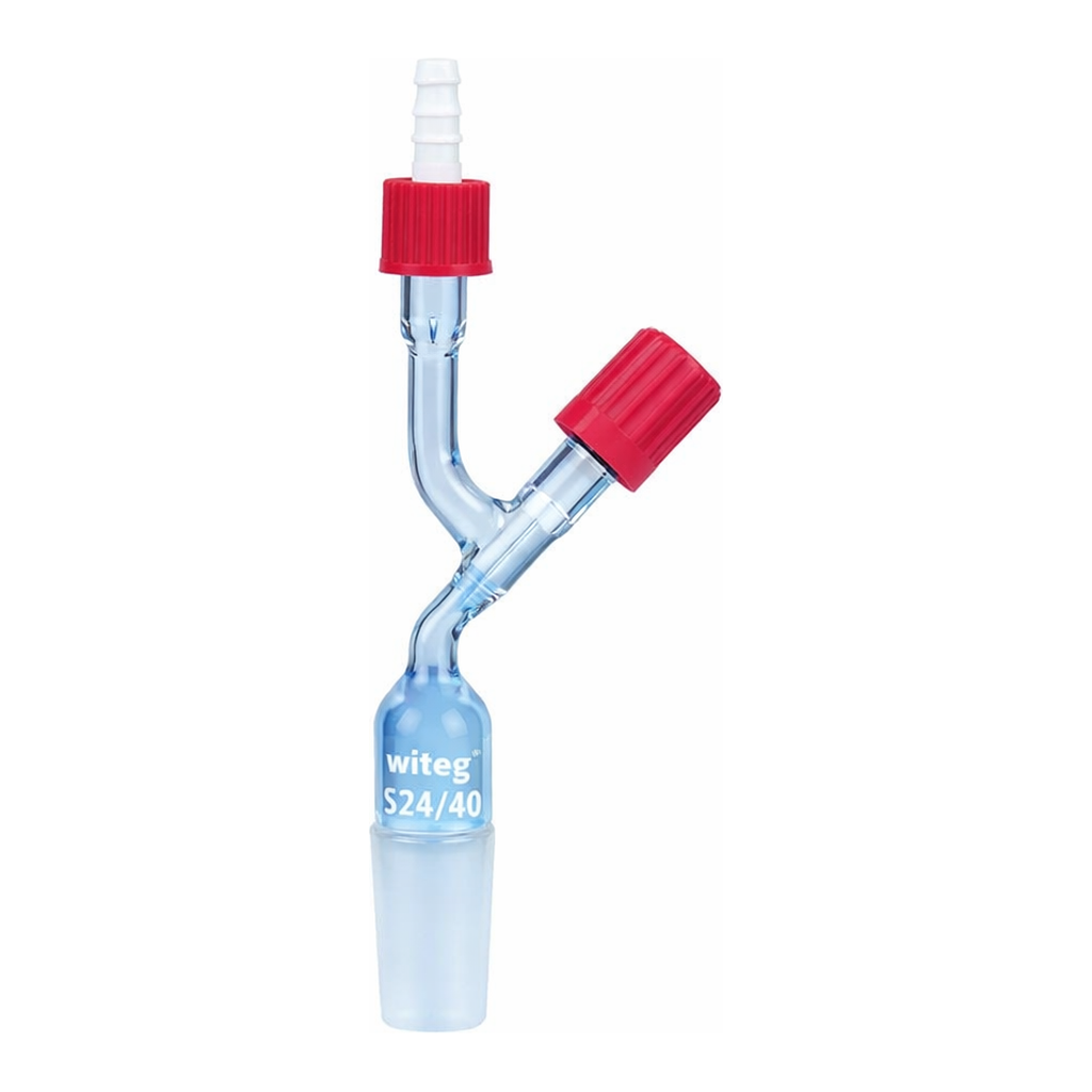 Daihan Science Premium ASTM & DIN Joint Safety PTFE Valve Adapter, with Detachable GL14 PP Scre