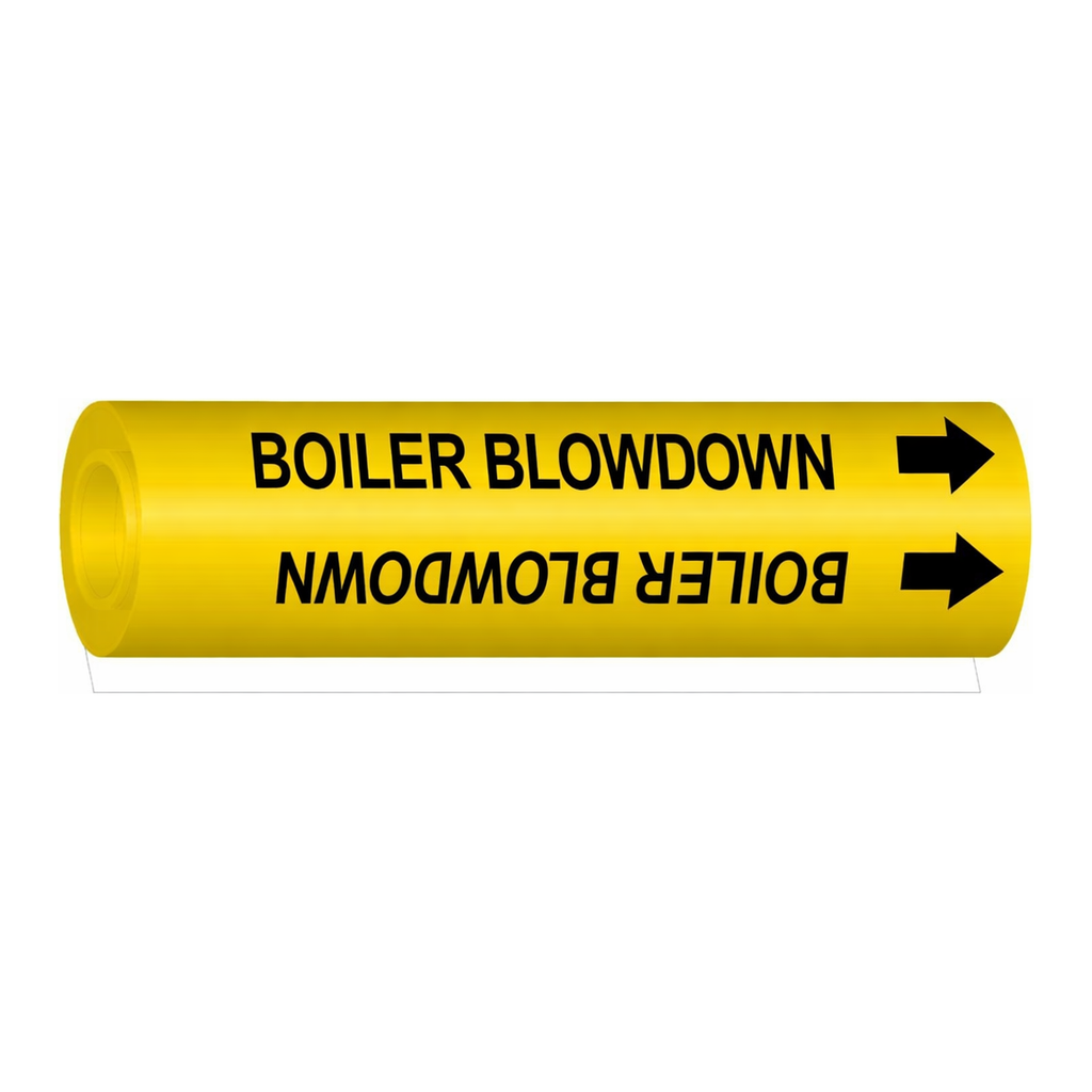 Brady BOILER BLOWDOWN High Performance Pipe Marker