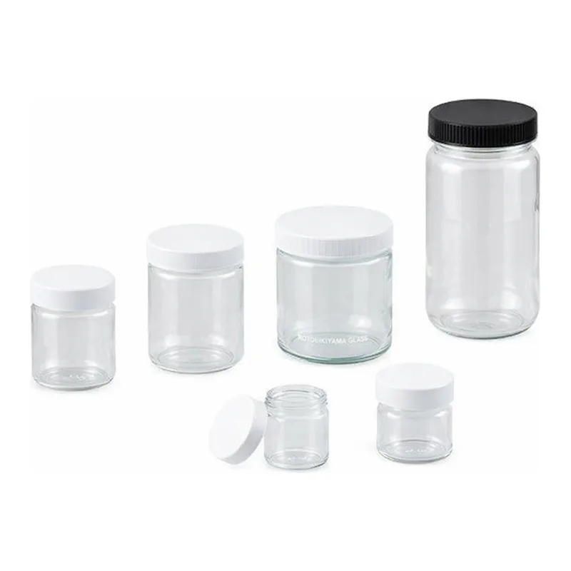 AS ONE Wide-Mouth Glass Bottle (Clean Processed), 광구 유리병 (세척처리)