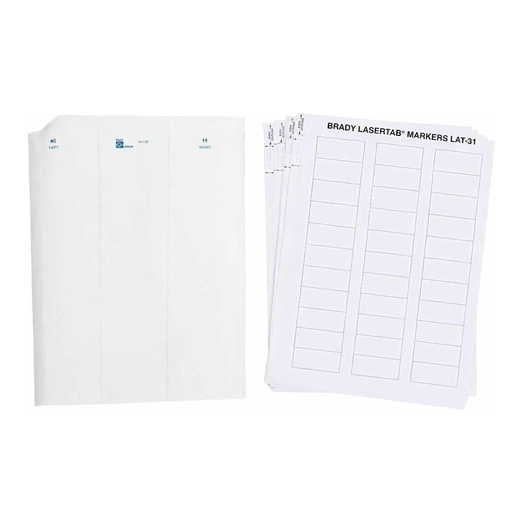 Brady LaserTab Polyester Labels