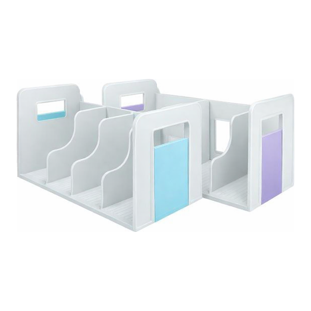 OFFICENEX [P]포인트 4단 책꽂이 아이보리+민트