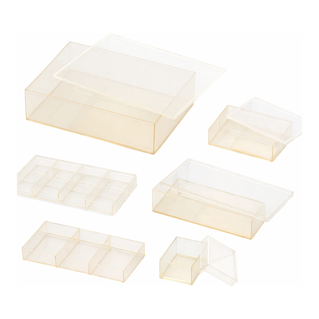 AS ONE Durable Transparent Antistatic Case  ABS, 지속성 투명 대전방지 케이스