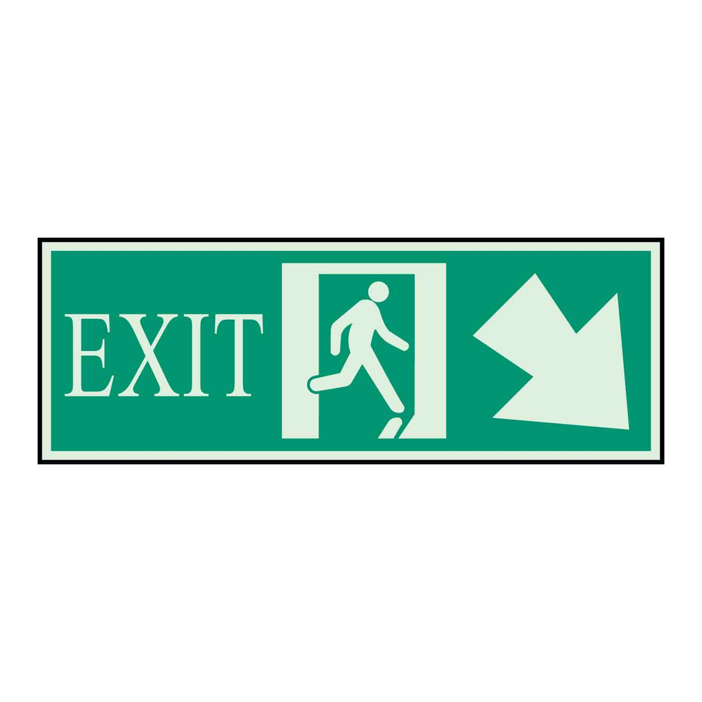 Brady Exit sign