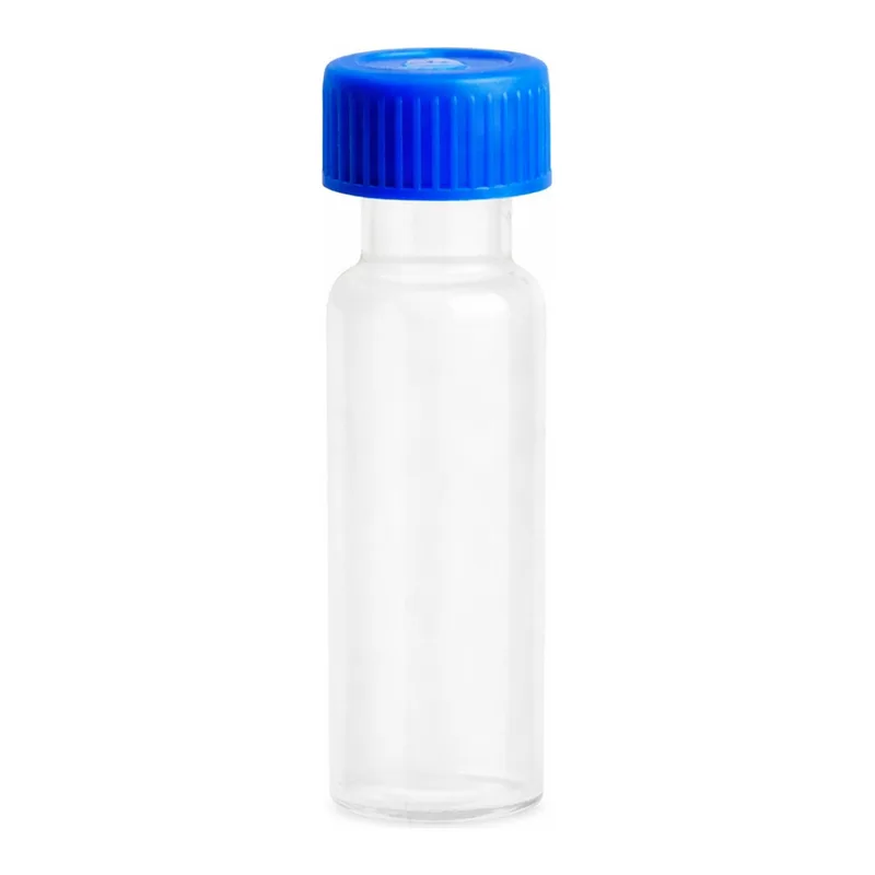 Waters Polypropylene 12 x 32 mm Screw Neck Vial, with Cap and PTFE/Silicone Septum, 700 µL Volume, 100/pk