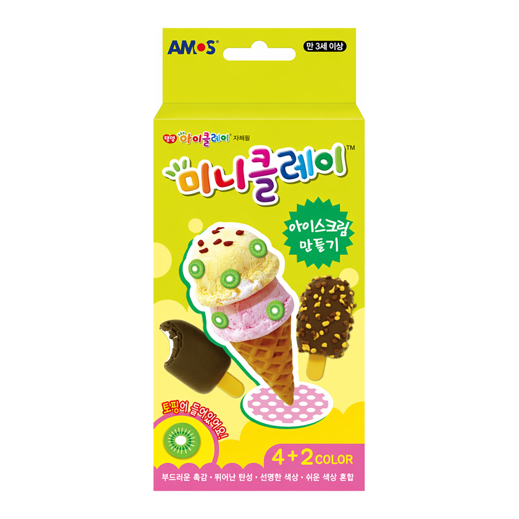 OFFICENEX 아모스 미니클레이(아이스크림/7.5gx4색+5gx2색)