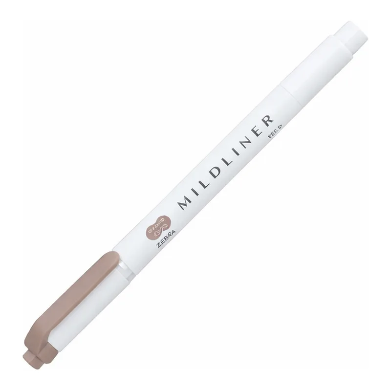 OFFICENEX 제브라 마일드라이너 브라운 WKT7-ME(1.4mm, 4.0mm 브라운)