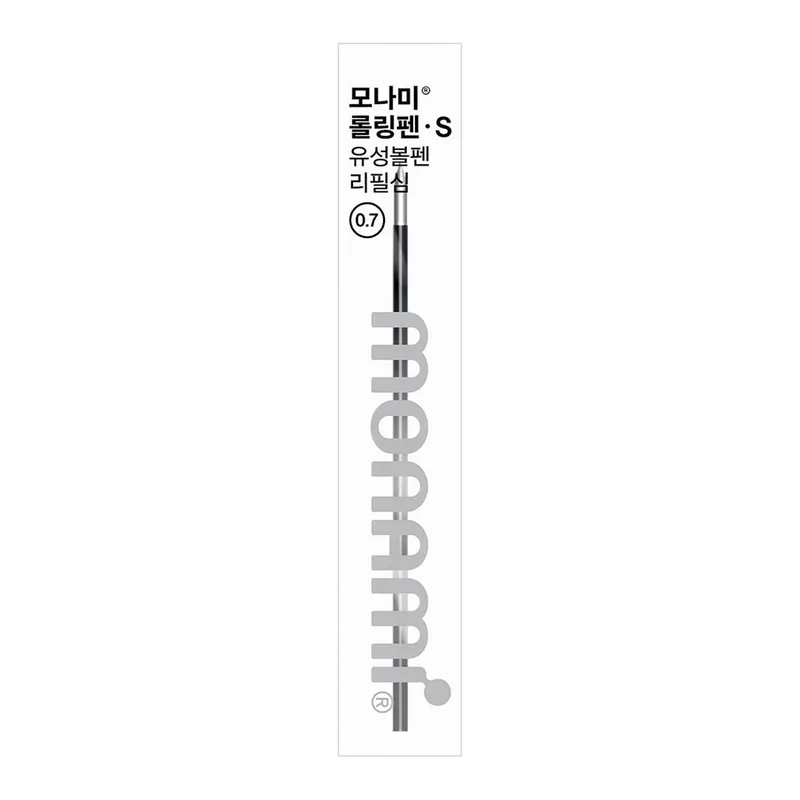 OFFICENEX 모나미 롤링펜에스 리필심 (0.7/흑색/12EA)