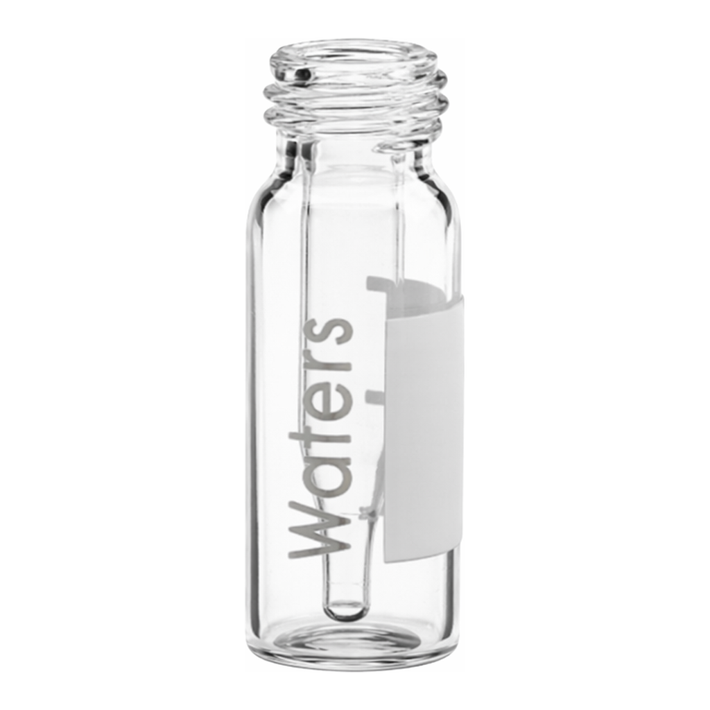 Waters Clear Glass 12 x 32 mm Screw Neck Qsert Vial, 300 µL Volume, 100/pk