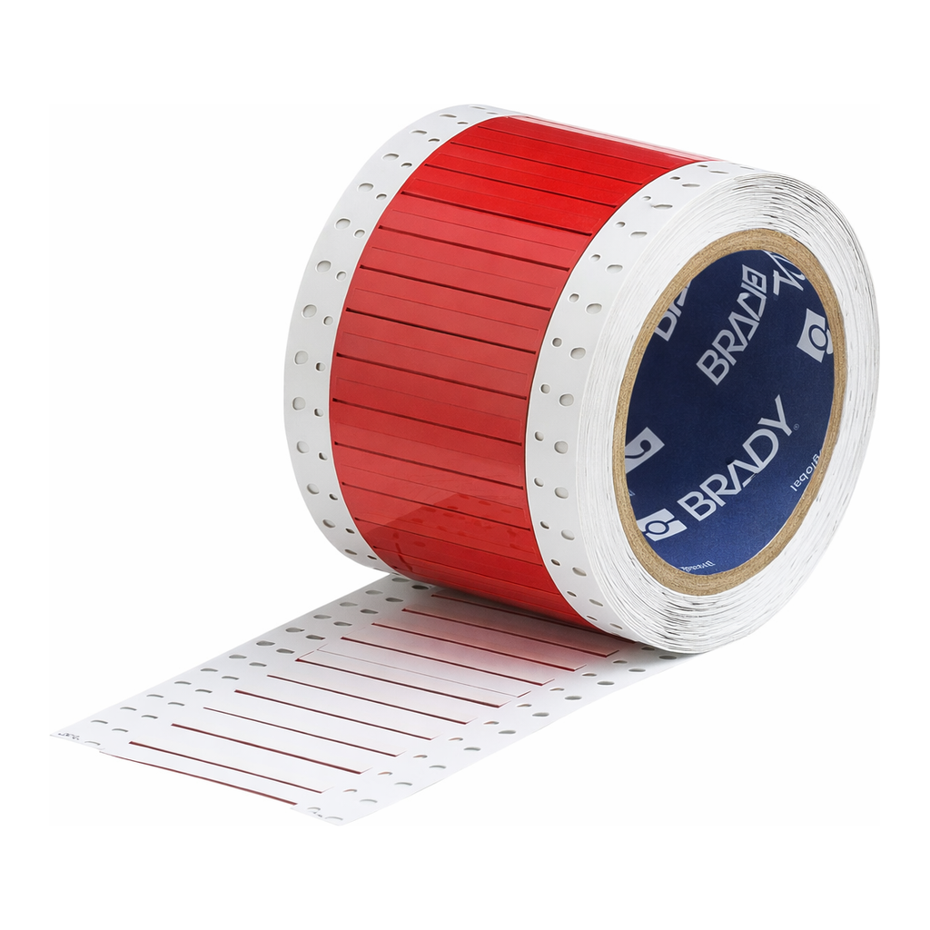 Brady PermaSleeve Fluid Resistant Heat Shrink Labels, 3/32" Dia, for 3" Core Printers