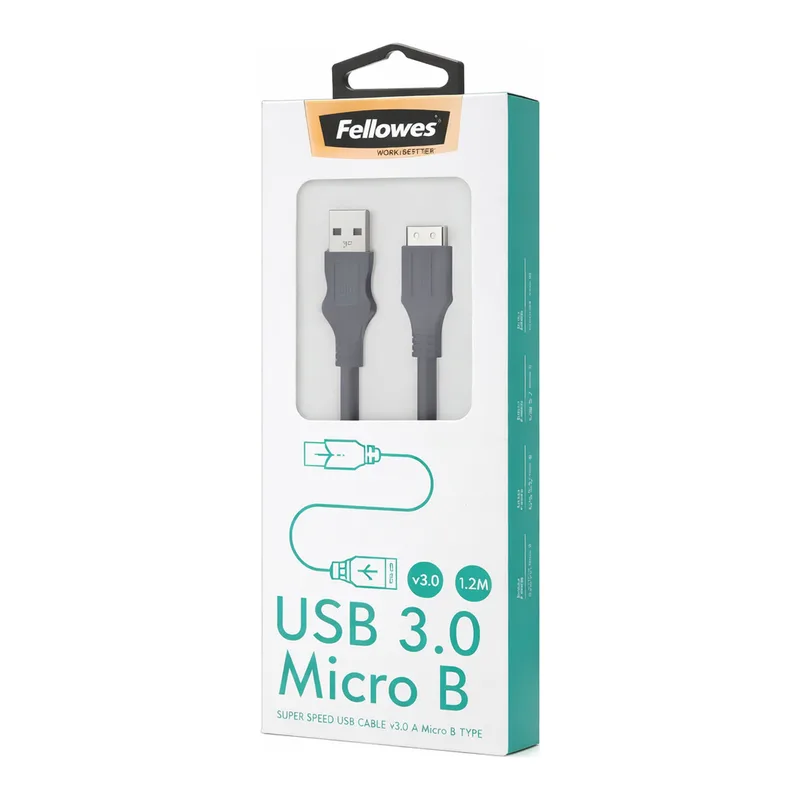 OFFICENEX USB 3.0 케이블 마이크로B(1.2M/펠로우즈)