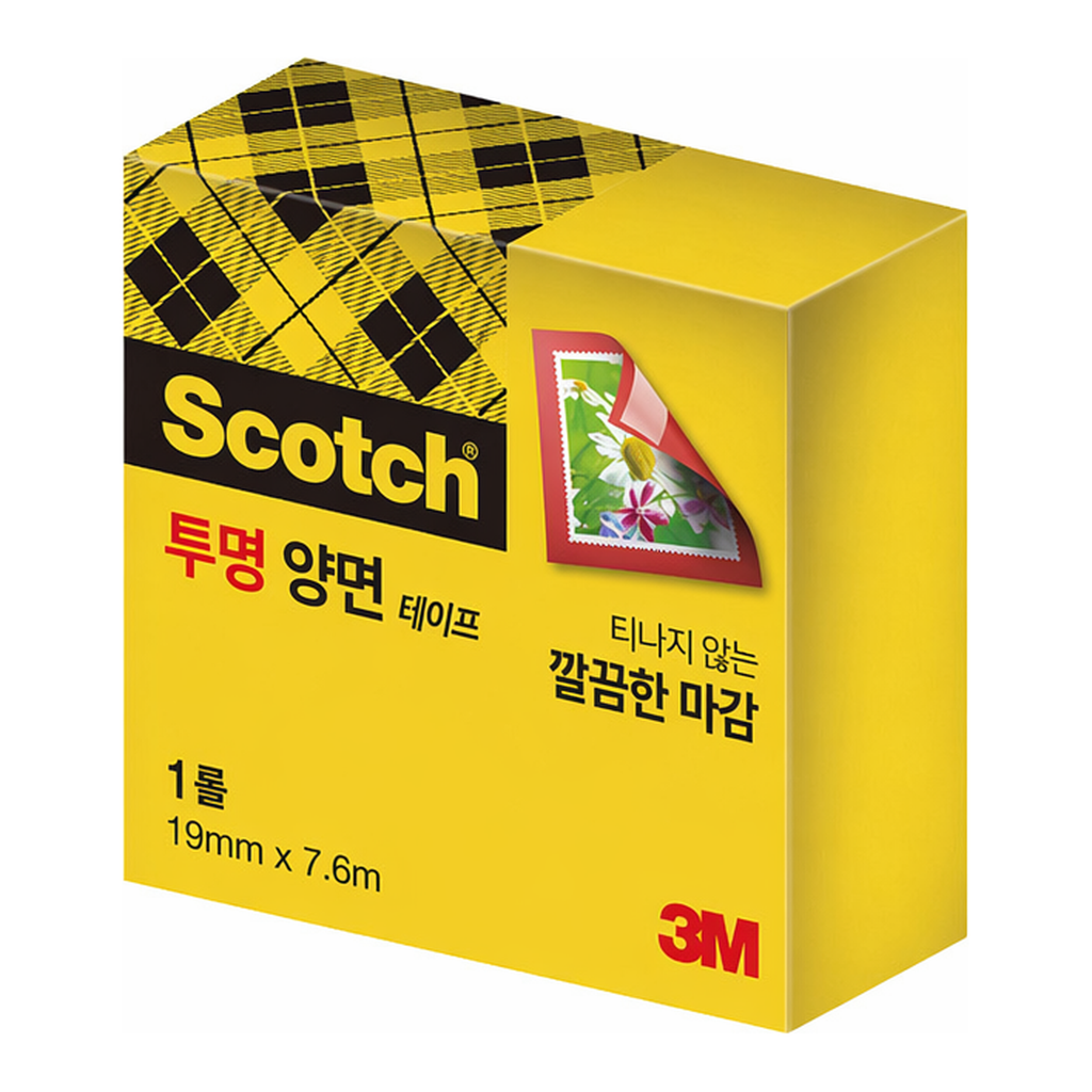 OFFICENEX 3M 스카치 투명 양면테이프 리필 665(19mmx7.6M)