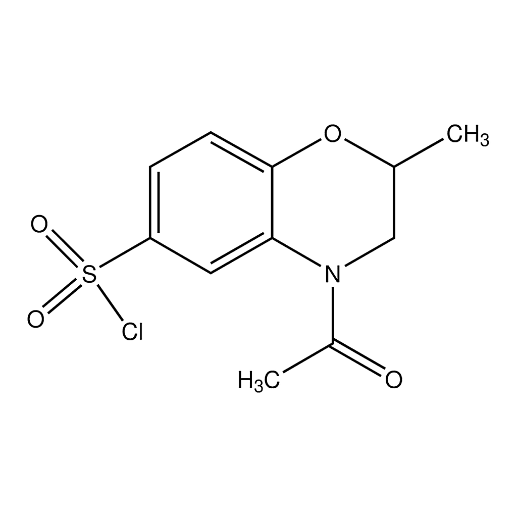 Merck 4-Acetyl-2-methyl-3,4-dihydro-2H-benzo[b][1,4]oxazine-6-sulfonyl chloride