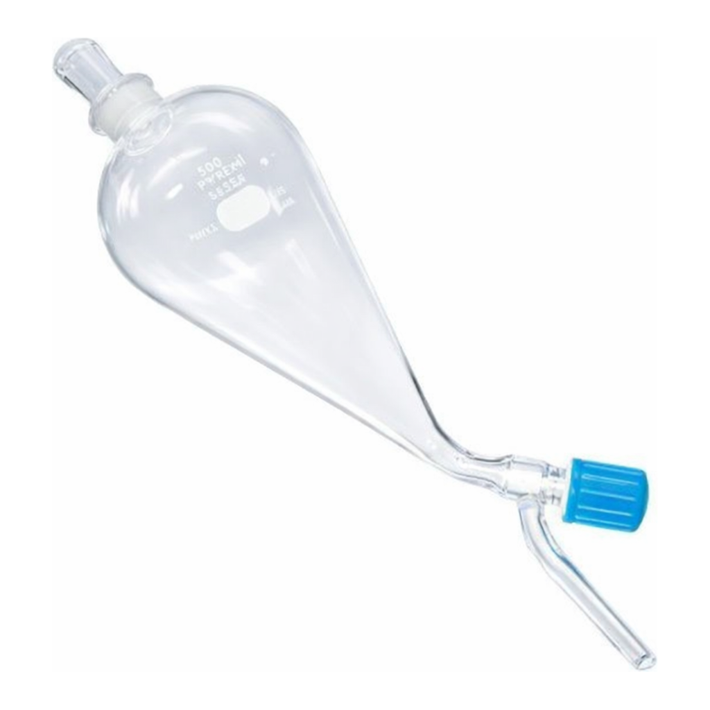 Merck Pyrex(R) Squibb separatory funnel, ST stopper, Rotaflo(R) stopcock