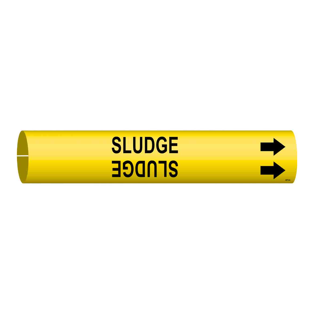 Brady SLUDGE Snap-On Pipe Marker