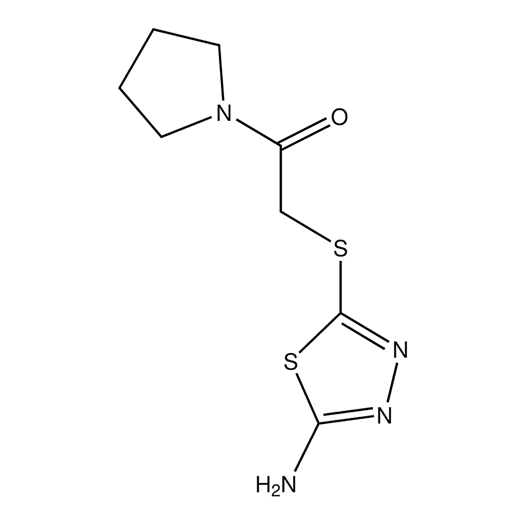 Merck 2-(5-Amino-1,3,4-thiadiazol-2-ylthio)-1-(pyrrolidin-1-yl)ethanone