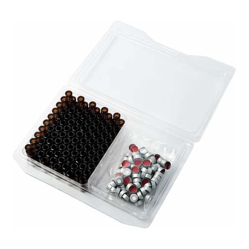 Thermo Fisher Scientific 11mm Non-Assembled Amber Crimp Top Autosampler Vial Kit